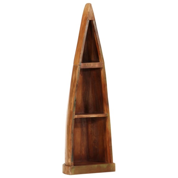 Boat-shaped cabinet, 39x27x127cm, solid wood