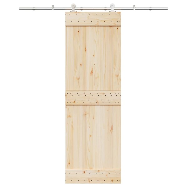 Sliding door hardware set, silver, 200cm, stainless. steel