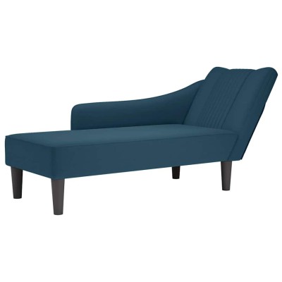 Lounger with armrest on the...