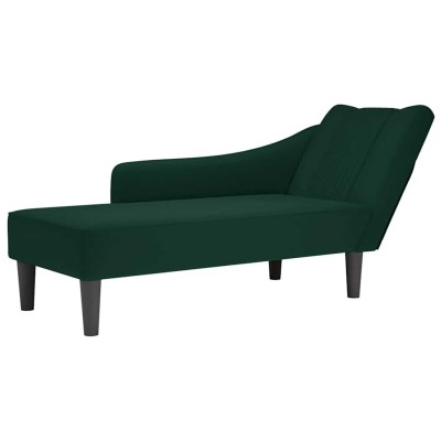 Lounger with armrest on the...