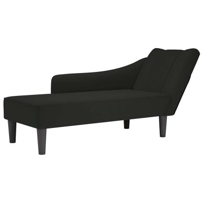 Lounger with armrest on the...