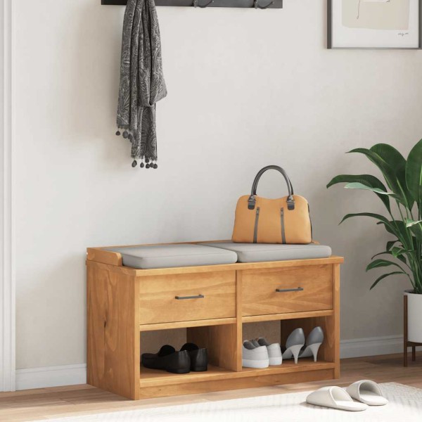 Hallway bench SANDNES 87x40x50 solid pine
