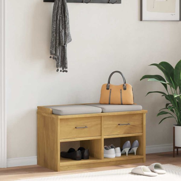 Hallway bench SANDNES 87x40x50 solid pine