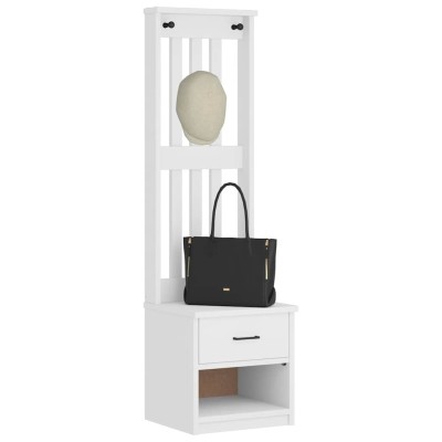 hall tree "SANDNES" white...