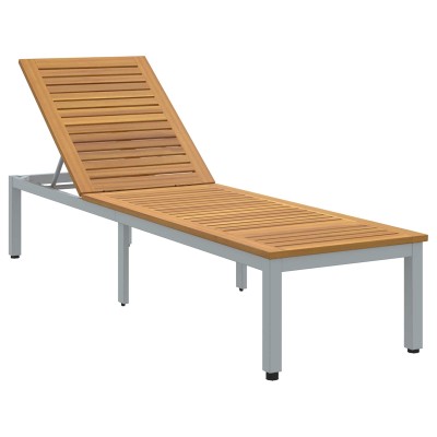 Sun lounger Gray 200 x 55 x...