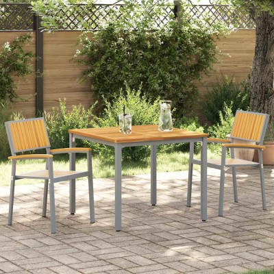 Folding chair 2 pcs Brown...