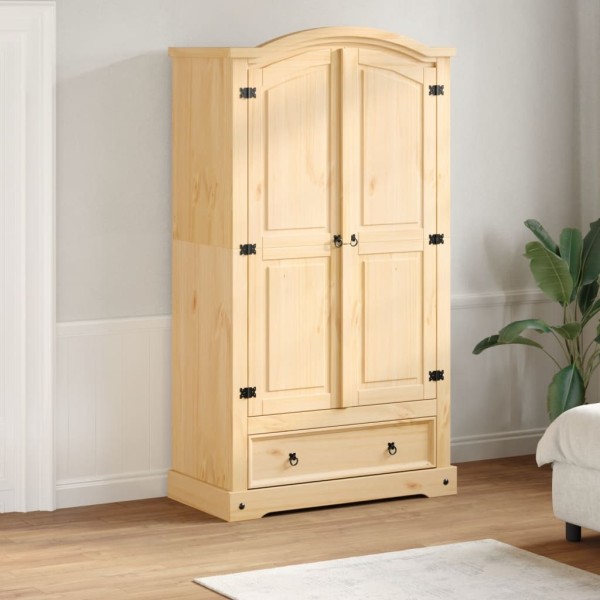 Wardrobe Corona, 102x52x186cm, solid pine wood
