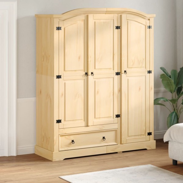Wardrobe Corona, 151.5x52x186cm, solid pine wood
