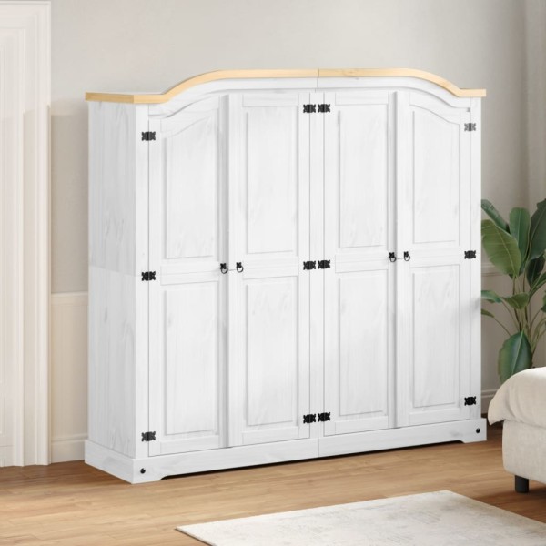 Wardrobe Corona, 194x52x186cm, solid pine wood