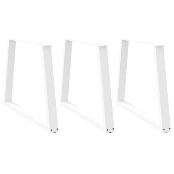 Dining table legs, V-shaped, 3 pcs., white, 100x(72-73.3) cm, steel