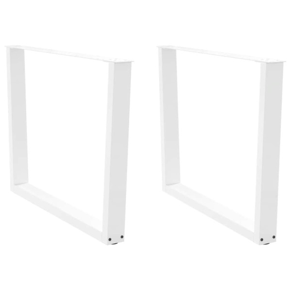 Dining table legs, V-shaped, 2 pcs., white, 100x(72-73.3) cm, steel