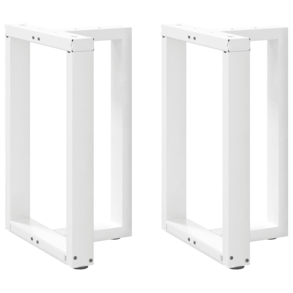 Dining table legs, 2 pcs., white, 60x35x(72-73) cm, steel, T-shaped