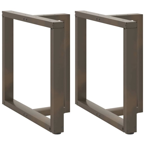 Dining table legs, 2 pcs., black, 80x35x(72-73) cm, steel