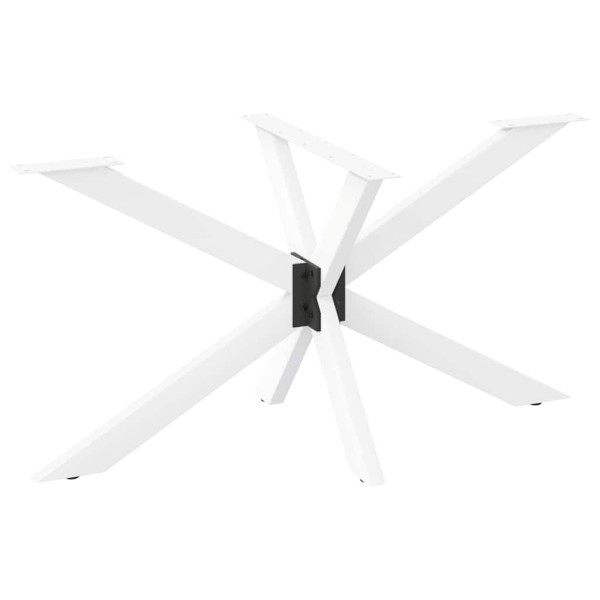 Dining table leg, spider-shaped, white, 120x68x(72-73) cm, steel