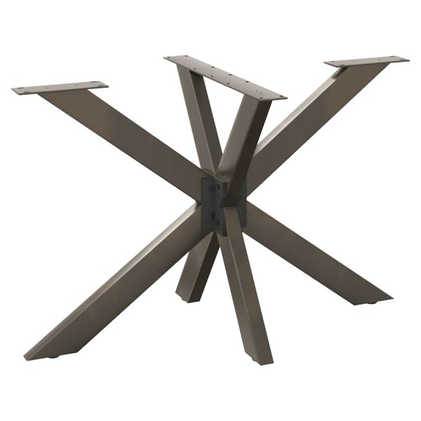 Dining table leg, spider shape, black, 120x68x(72-73) cm, steel