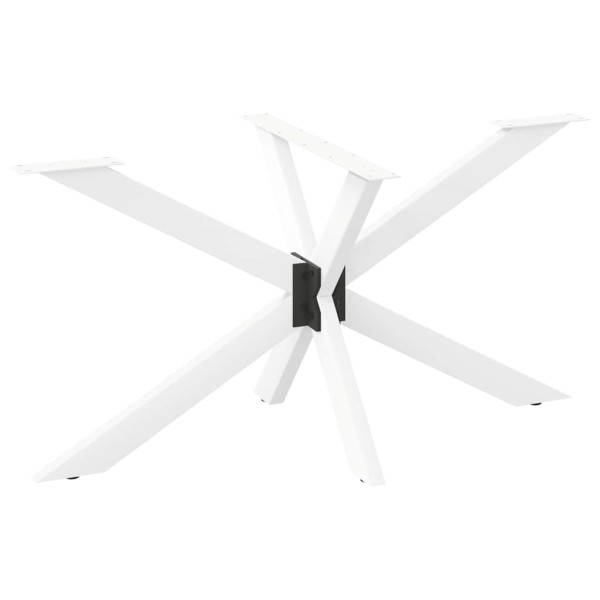 Valgomojo stalo koja, voro formos, balta, 150x78x(72-73) cm, plienas