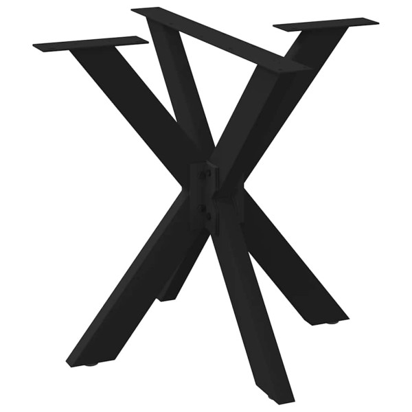 Dining table leg, spider shape, black, 85x85x(72-73) cm, steel