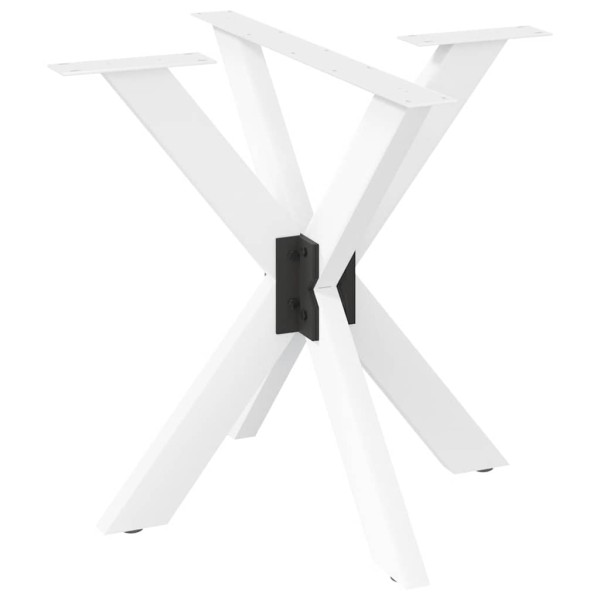 Dining table leg, spider-shaped, white, 85x85x(72-73) cm, steel