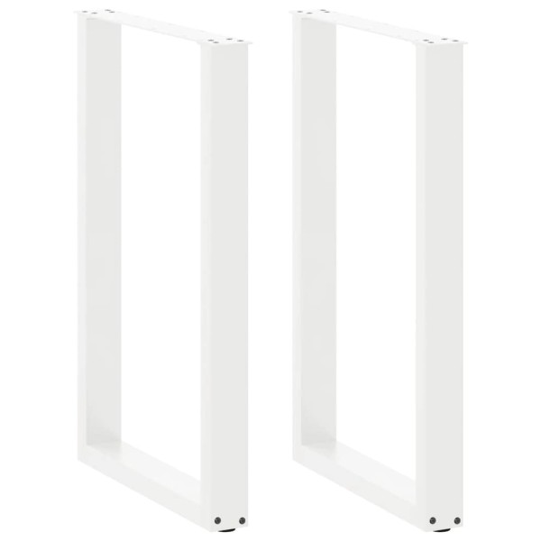 Bar table legs, U-shaped, 2 pcs., white, 60x(90-91) cm, steel