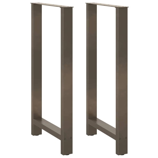 Bar table legs, 2 pcs., 60x(110-111) cm, natural steel