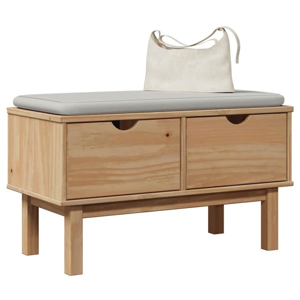 Hallway bench OTTA, 80x40x45cm, solid pine