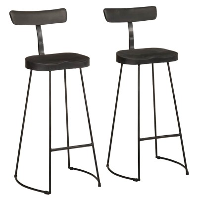 bar stools 2 pcs black...