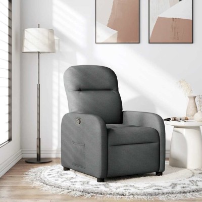 Reclining chair, dark gray,...