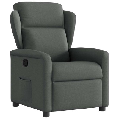 Reclining chair, dark gray,...
