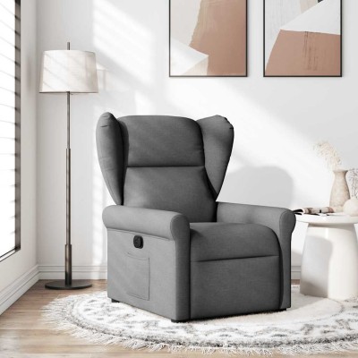 Reclining chair, dark gray,...