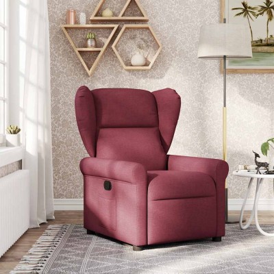 Reclining chair, red wine...