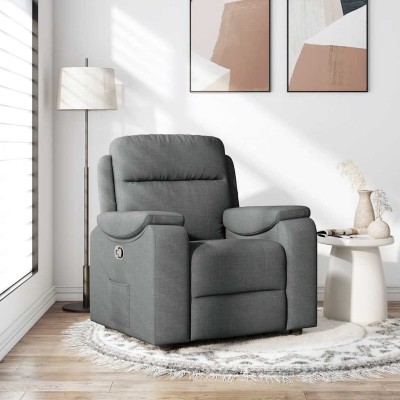 Reclining chair, dark gray,...