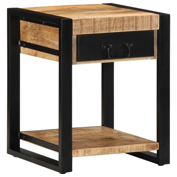 side table 40x40x50 cm Solid untreated wood Mango