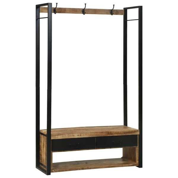 Clothes rack Brown 110 x 40 x 179 cm Solid mango wood