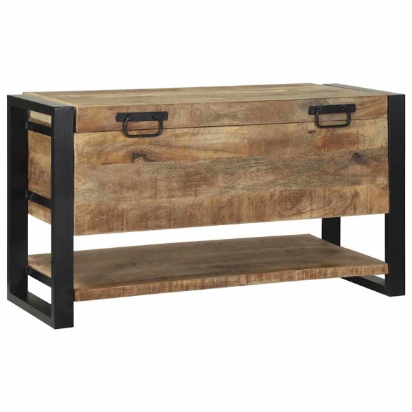 Saugojimo dėžė Ruda 80 x 35 x 45 cm Mango medienos masyvas