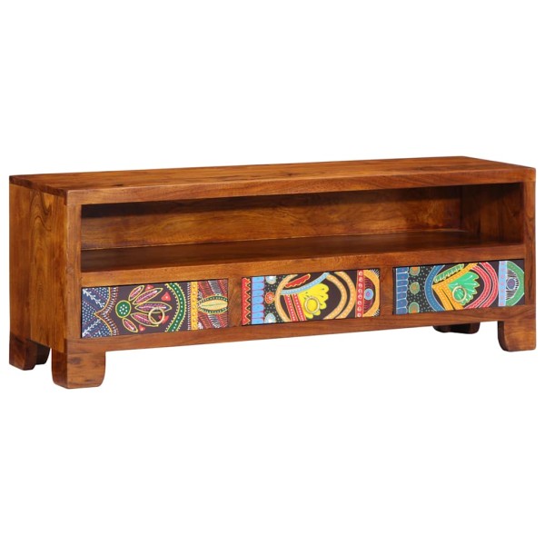 TV Cabinet Multicolor 110x30x40 Acacia solid