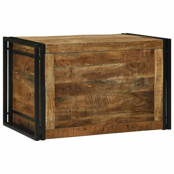 Storage box 80 x 50 x 50 cm Rough mango wood