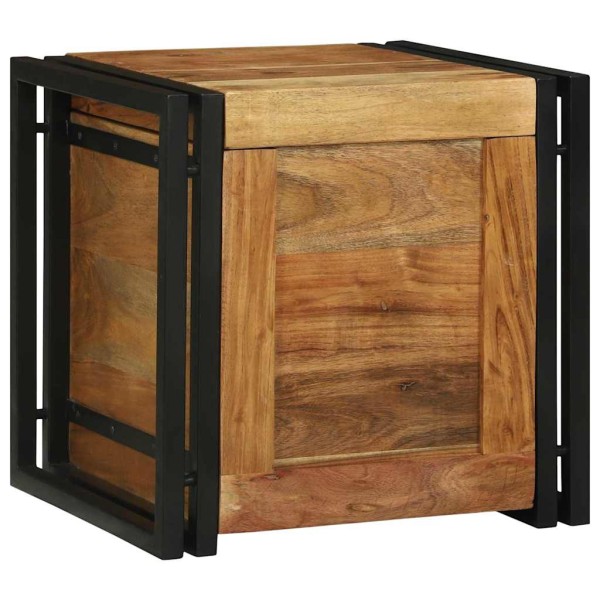 Storage box 40 x 40 x 40 cm Solid acacia wood