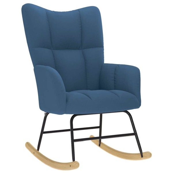 Rocking chair, blue, fabric