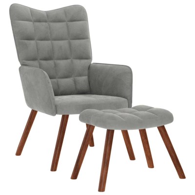 Lounge chair with stool,...