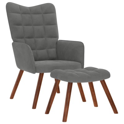 Lounge chair with stool,...