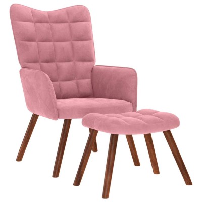Lounge chair with stool,...