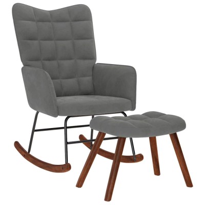 Rocking chair with stool,...