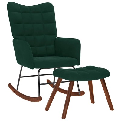 Rocking chair with stool,...