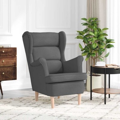 Armchair, dark gray,...