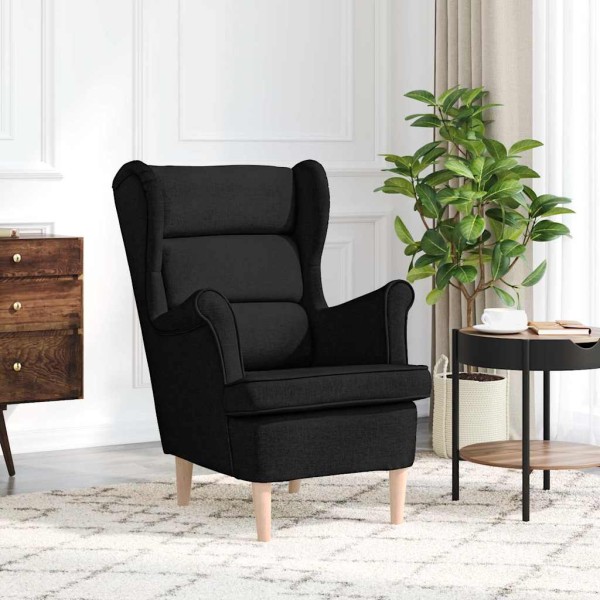Chair, black, 74x84x100cm, fabric