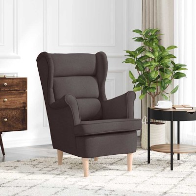 Armchair, dark brown,...