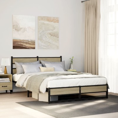 Bed frame without mattress,...