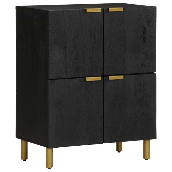 sideboard black 60x33x75 cm engineered wood