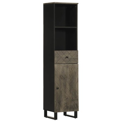 Bathroom cabinet, black,...