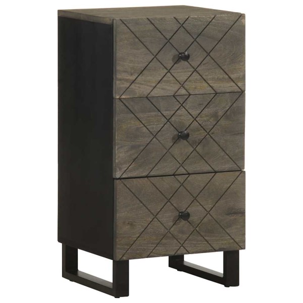 sideboard black 40x33x75 cm Solid mango wood